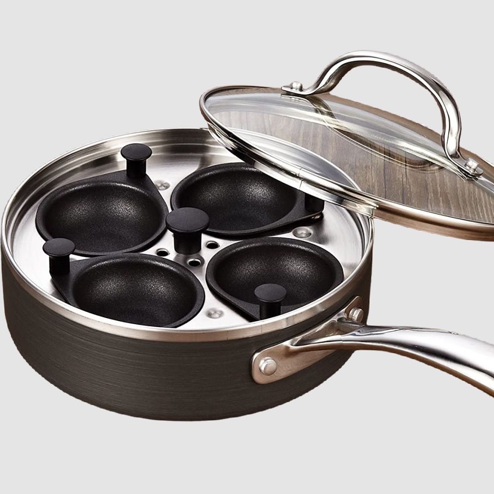 4 Egg Pan  Cooks Standard Egg Poacher Pan with Lid