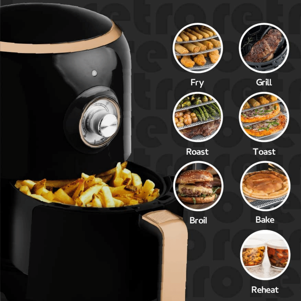 Retro Air Fryer Bear VS-8083A1300W 35l lightgreen