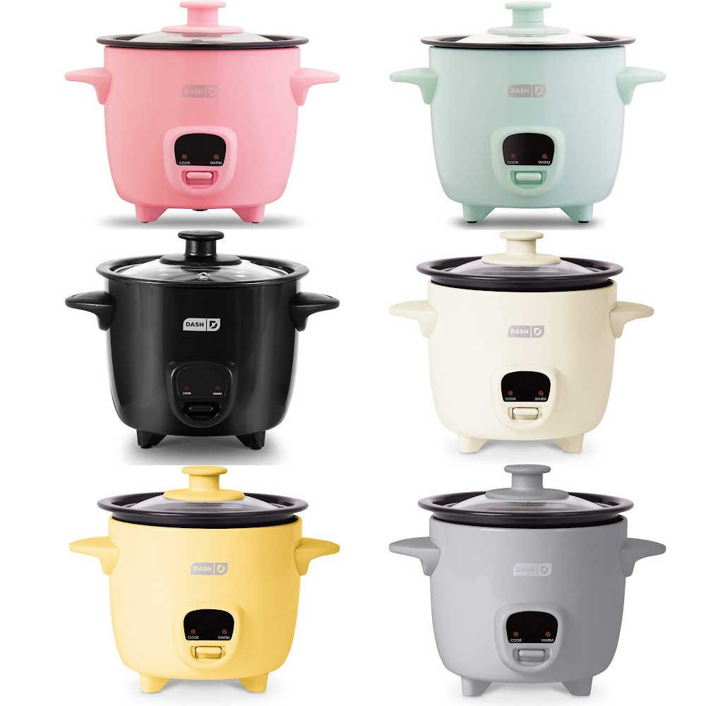 Dash Mini Rice Cooker with Keep Warm, 2 Cup, Aqua