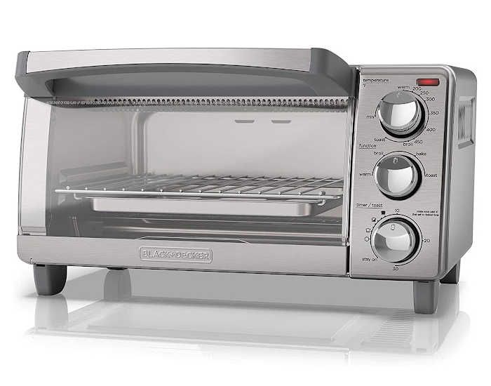 <img src="173_best toaster oven airfryer combo-15.jpg" alt=" BLACK+DECKER 4-Slice Toaster Oven">