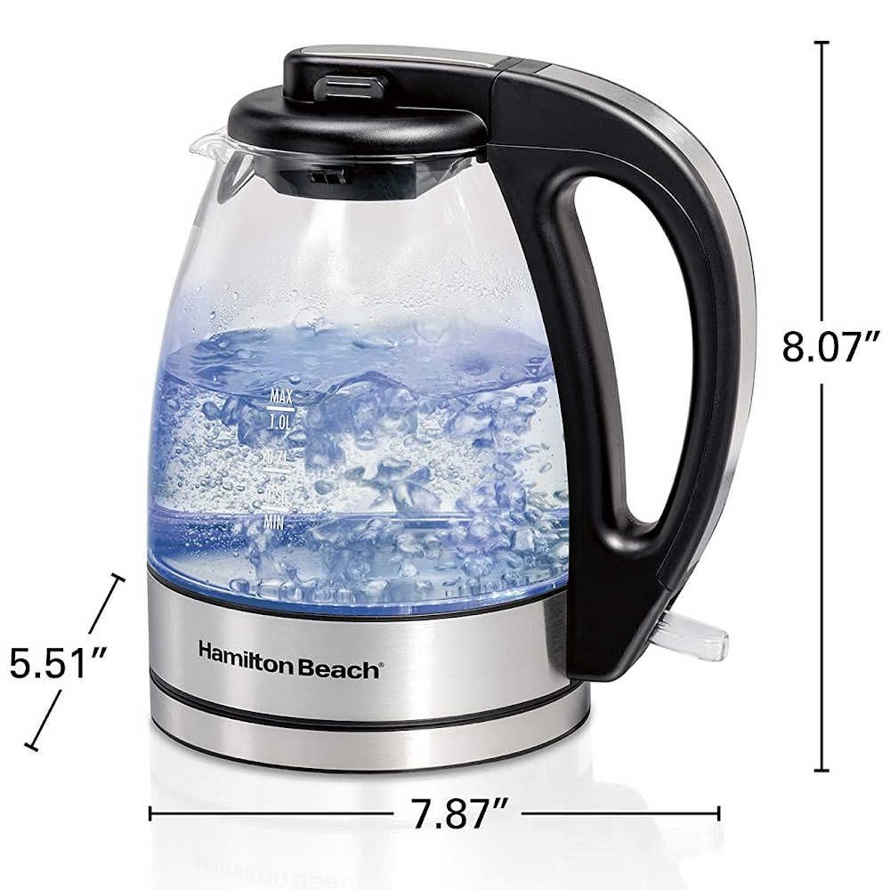 Electric Kettle 1.7L Fast 1500Watts Water Kettle, Premium 304 Stainless  Steel Durable Water Boiler with Professional Strix Thermostat Control, Auto  Shut Off With Boil Dry Protection, Silver 