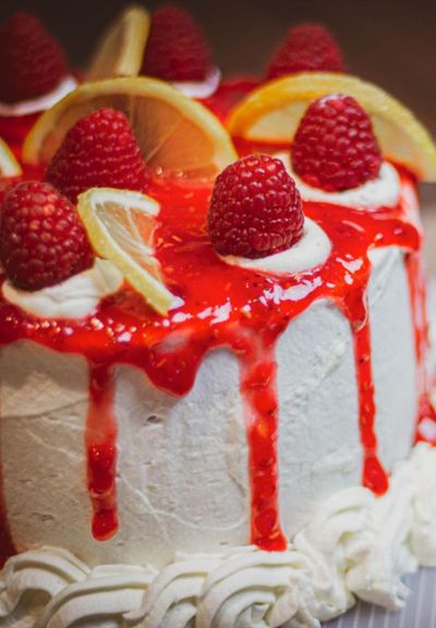Sweeten Up Your Day With A Lemon Raspberry Cake: Colorful Layered Twist