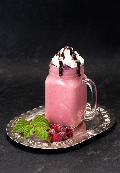 Making A Creative Raspberry Milkshake With A Razzle Dazzle